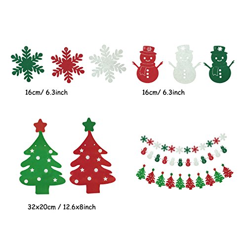 Cocodeko Merry Christmas Banner Ghirlanda di