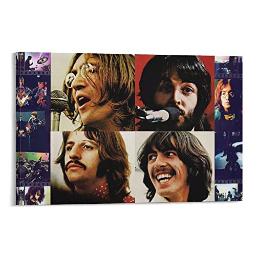 Poster décoratif vintage Beatles sur toile, affiches murales et image d’art – Décoration moderne pour chambre à coucher… - Les Beatles, Paul McCartney, John Lennon, RIngo Starr, George Harrison Poster décoratif vintage Beatles sur toile, affiches murales et image d'art - Décoration moderne pour chambre à coucher…