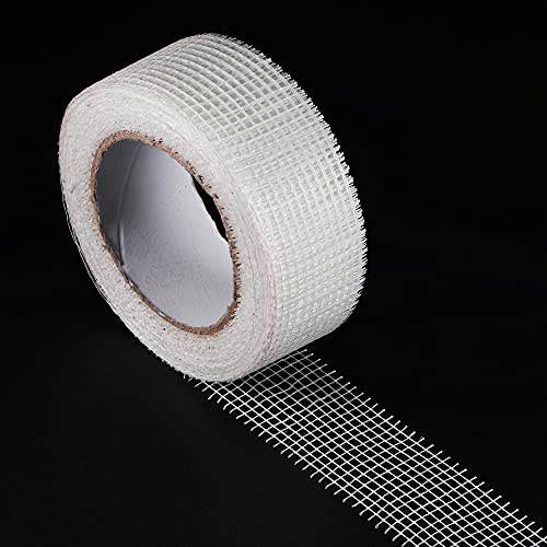 image for uxcell Drywall Joint Tape Self-Adhesive Fiberglass 1.8-inch x 82-feet 