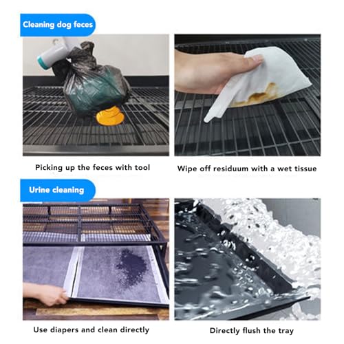 Dog Potty Tray,Space-Saving and Washable Dog Potty Training Toilet with Detachable Drawer Tray for Puppy Pee Pad Holder, for Indoor Dogs Potty Training - Image 5