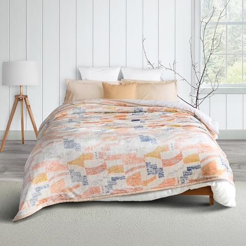 Image of MYTRIDENT Home Essential Flannel Printed Blanket for Winter Double Size (220 cm x 240 cm), 290 GSM, Logan