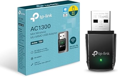Tp-Link Archer T3U Adattatore Usb Scheda Di Rete, Wireless Dual-Band 1300 Mbps, 