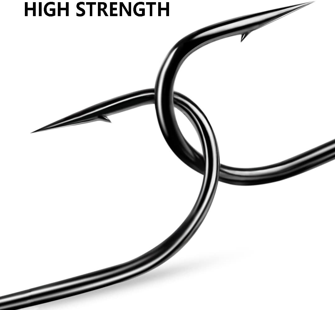 Dyxssm 100pcs/lot Double Fishing Hooks Classic Frog Hook with Open Shank for Saltwater and Freshwater