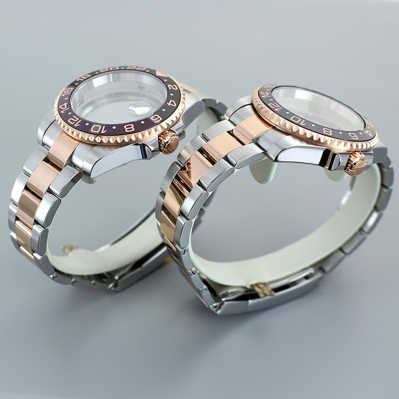 40mm Stainless Steel Watch Case Waterproof Sapphire Glass for NH34/NH35 Miyota8215 8205 ETA2824 Movement
