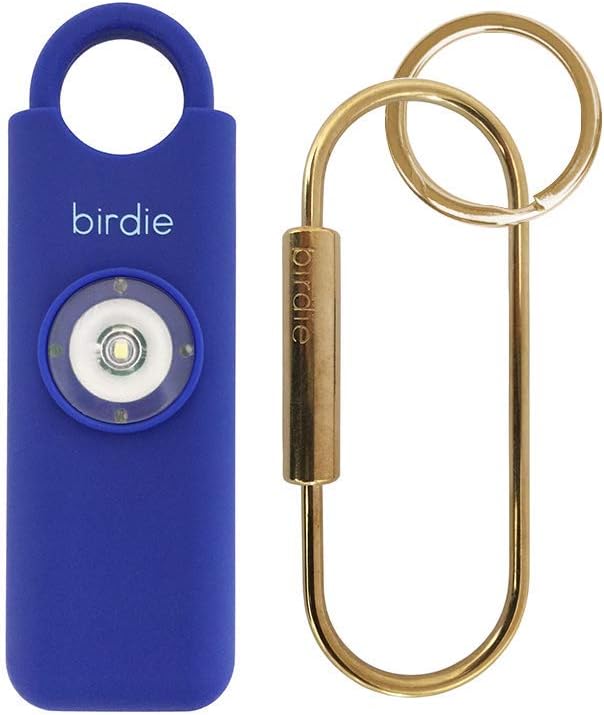 She’s Birdie–The Original Personal Safety Alarm for Women by Women–Loud Siren, Strobe Light and Key Chain in a Variety of Colors (Indigo)