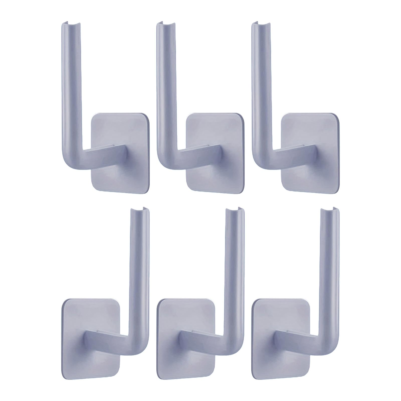 Tertioi 6 Pack Multipurpose Strong Hook Baseball Cap Holder L Shaped Hat Hanger Strong Adhesive Rack Organizer L Shaped Hanger