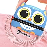 Cute Cartoon Children's Seal,Name Stamp,Children's Seal Stamp,Baby Student Clothes Chapter,Custom School Uniform Name Word,Personalized Labels for Kids,Waterproof Wash Not Faded Stamp (Blue Boy)