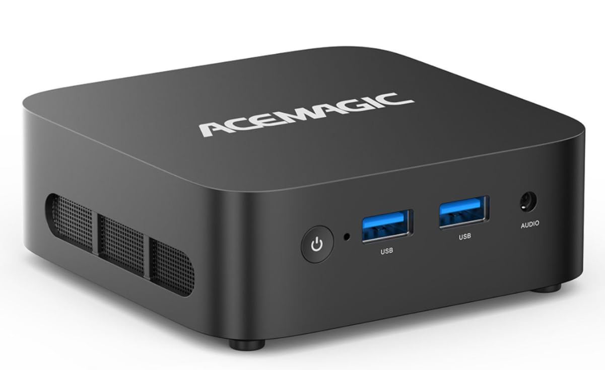 ACEMAGIC AMD Mini PC, 16GB DDR4 512GB M.2 SSD Micro Computer