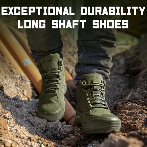 Image of Furuian Steel Toe Boots for Men Women Lightweight Work Boots Pioneer Series | ASTM Certificated Safety Shoes, Width Option, Non Slip Rubber Sole, Comfortable Work Shoes for Construction, Warehouse, Yard
