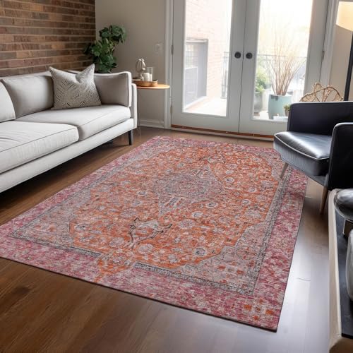 Tapete decorativo Addison Rugs Chantille 76x61 cm naranja