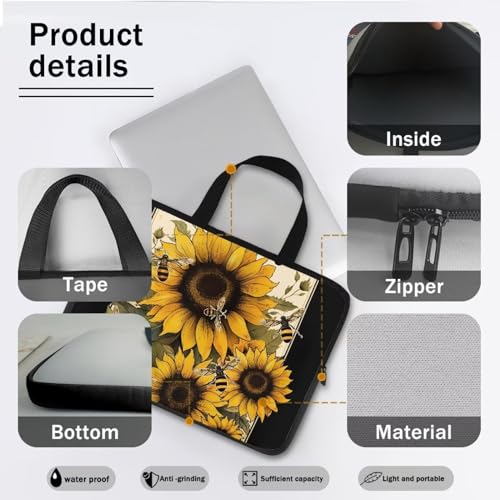 Uasibuni Cute Laptop Tote Bag 17In Laptop Sleeve Case Laptop Case Laptop Bag Gift for Women Men4
