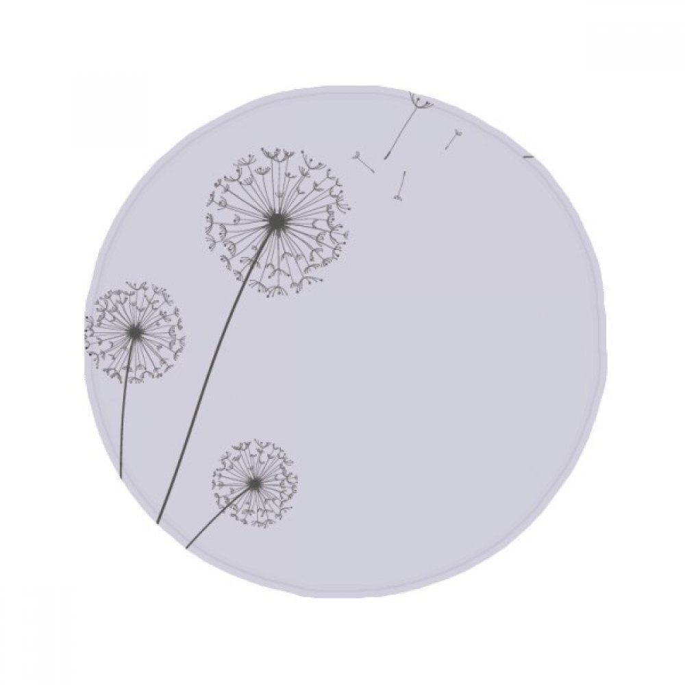 Tapis rond pissenlit multicolor 80cm, l'idée cadeau utile pour le salon