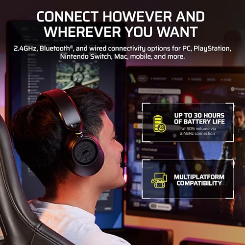 Corsair HS35 v3 Wireless Gaming Headset with Mic – Carbon - image 4