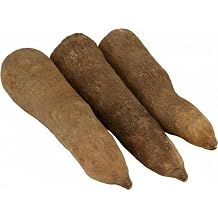 African Ghana Yam 10 lbs Fresh Whole Tubers | Premium White for Fufu, Pounded, Porridge & Boiled | Authentic Tropical Root Vegetable | West African Food Staple Bulk Family Pack