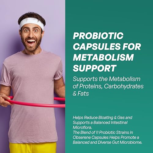 Image of Obserene Probiotics Supports Metabolism Supplements Scientifically Designed by CSIR-IMTECH Supports Healthy Metabolism- 30 Veg Capsule (Pack of 3x10) Men & Women
