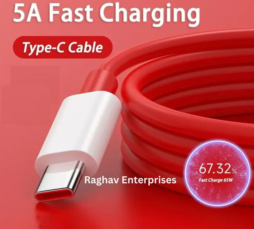 Image of Realme 65W Super Vooc Charge, Data Sync Fast Charging Type-C Cable Compatible for Realme XT, Realme XT 730G, Realme X2, Realme C12, Realme 6 Pro, Realme Narzo 20A, Realme 7, Realme 7 Pro -UXX