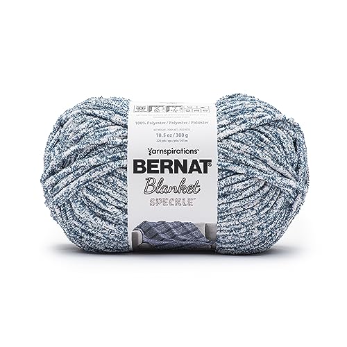 Image of Bernat Blanket Speckle Squall Yarn - 2 Pack of 10.5oz /300g - Polyester - #6 Super Bulky - 220 Yards - Knitting & Crochet
