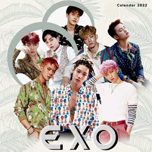 EXO Calendar 2022: EXO OFFICIAL calendar - 2022 Monthly Planner, Square Calendar with 18 Exclusive EXO Photoshoots from September ... Music Pop Singer Songwriter Celebrity