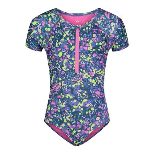 Image of Under Armour Girl's One-Piece Paddlesuit Swimsuit, UPF 50+ Sun Protection, Quick Drying Bathing Suit