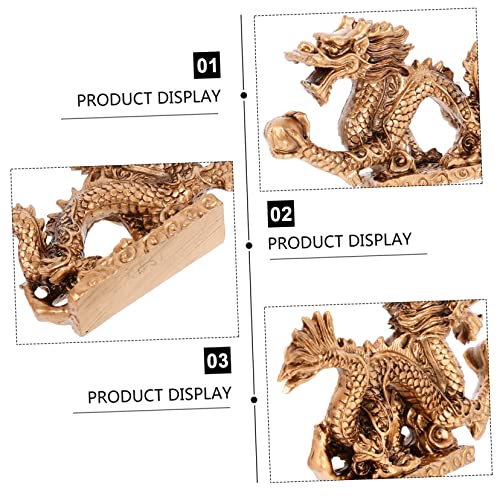 Veemoon Home Decor 1Pc Gift Collectibles And Book Royal Golden Adornment Good Lucky Desktop Desk Christmas Art Sculpture Chinese Office Décor Shui Model Wealth New Gifts Of Sculptures Car Decor #TOP7