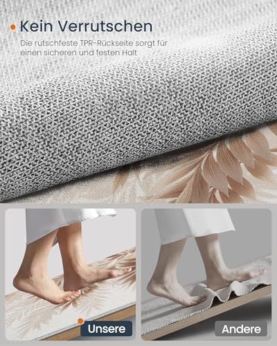 Felpudo de 50 x 80 cm GDJSMIN lavable y antideslizante beige 5