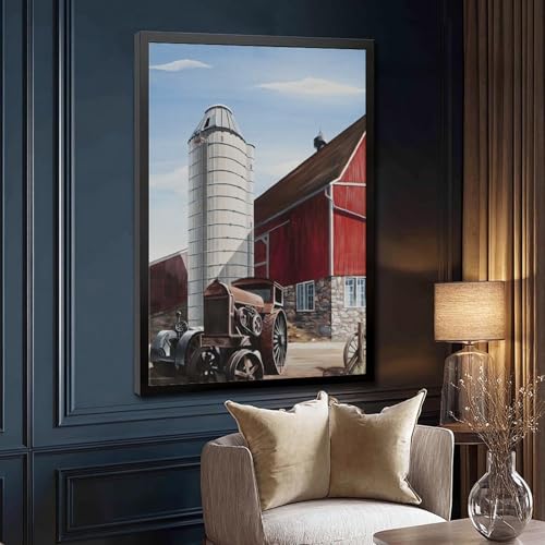 Toile Red Barns Lewandowski - Solution mur vide salon et bureau
