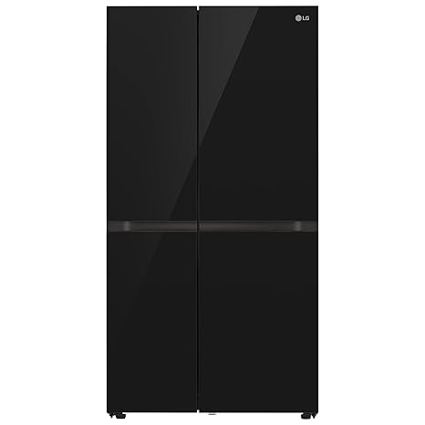 LG 694 L Frost Free Smart Inverter Side-by-Side Refrigerator (GC-B257UGBM, Black Mirror | Door Cooling+ & Hygiene Fresh+)