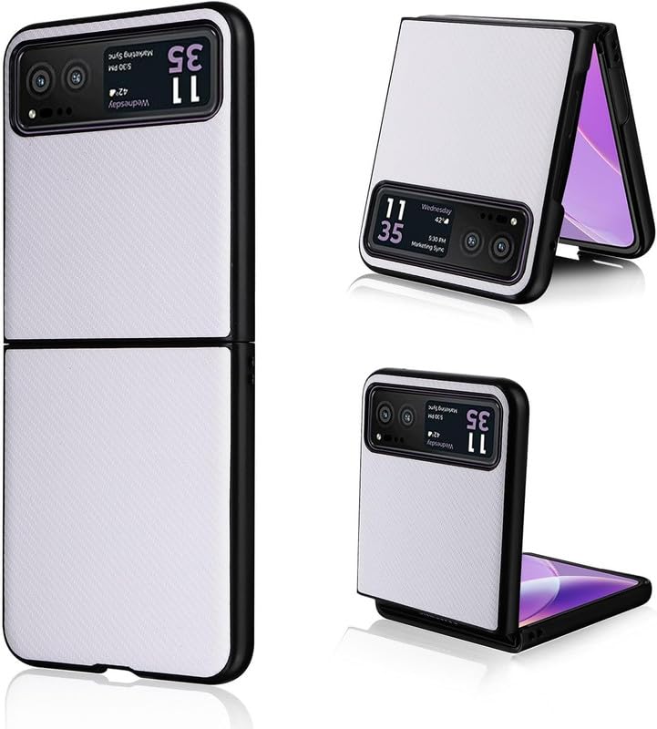 SkyTree Motorola razr 40, Back Case Cover Hard Polycarbonate Lightweight Case Full Body Protective Back Cover Case for Motorola razr 40 - White Texture (B0DDPFBQJT) Amazon Price History, Amazon Price Tracker