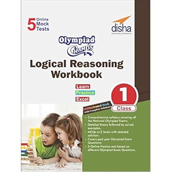 Paperback Olympiad Champs Logical Reasoning Workbook Class 1 with 5 Mock Online Olympiad Tests Book