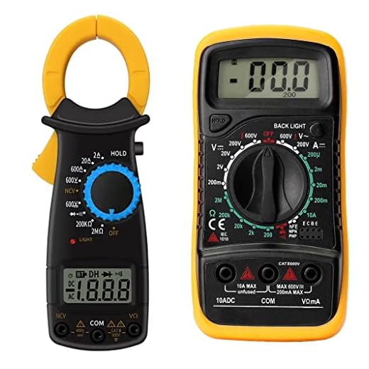 Kit Multímetro Digital Portátil MD-200L + Alicate Amperímetro Digital MD-Y400 Profissional Exbom