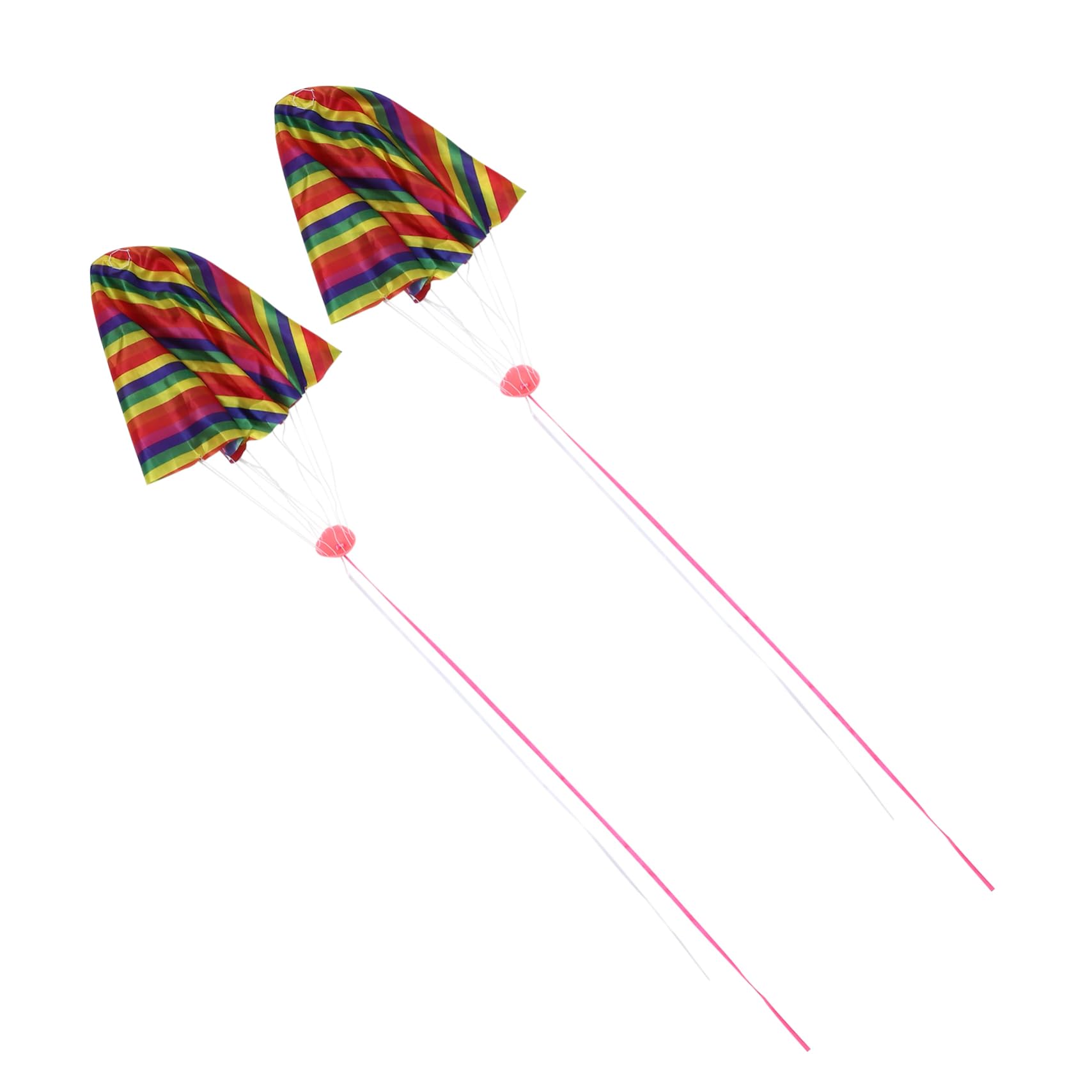 KESYOO Mini Parachutes Toys for Boys and Girls 2pcs Hand Throwing Parachutes String Outdoor Plaything