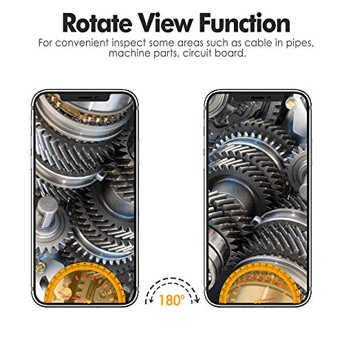 pancellent Draadloze endoscoop camera 1080P WiFi HD-endoscoop met halfdiepe kabel voor Android/iOS-smartphone/iPhone… - Image 6