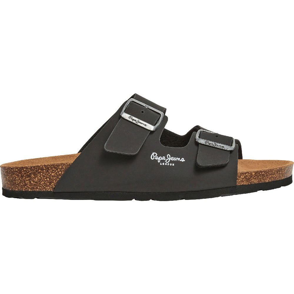 Pepe Jeans Bio Double Velour Sandals UK 12 Brown