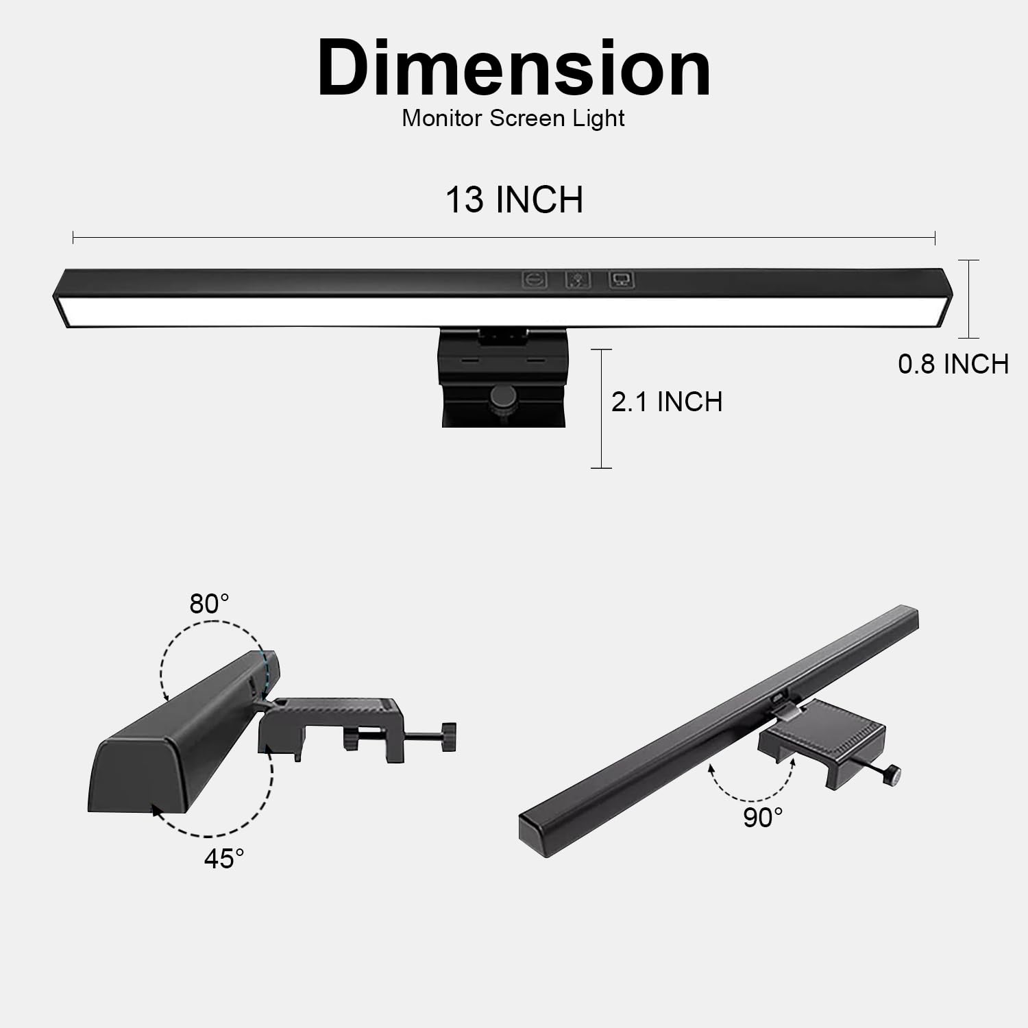 KACA 13-Inch Monitor Screen Light Bar with Smart Touch Sensor| USB Powered 5W LED E-Reading Lamp| 3 Color Temperature Modes, Stepless Dimming,60-Min Timer (Black, Acrylonitrile Butadiene Styrene) Review India 2025