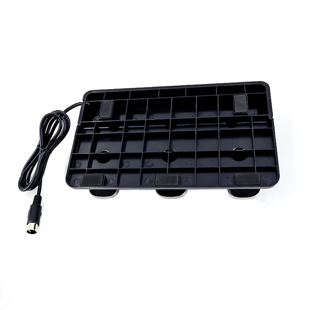 Unidad de Pedal de 3 para Pianos Digitales Electrónicos, Pedal de Sostenuto Suave con Base Antideslizante.