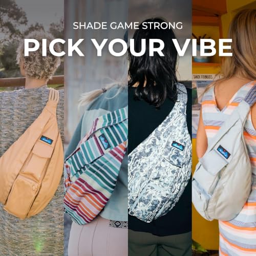 Image of KAVU Rope Sling, Water-Resistant Crossbody Bag | 600D Recycled Polyester, Water Resistant, 0.8 lbs | 22-44-In Strap, 2 Zip Compartments & Phone Pocket | Hiking & Travel