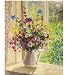 eGoodn Diamond Painting Art Kit DIY Cross Stitch by Number Kit DIY Arts Craft Wall Decor, Full Drill 14.2” by 18.1”, Flower of Summer, No Frame