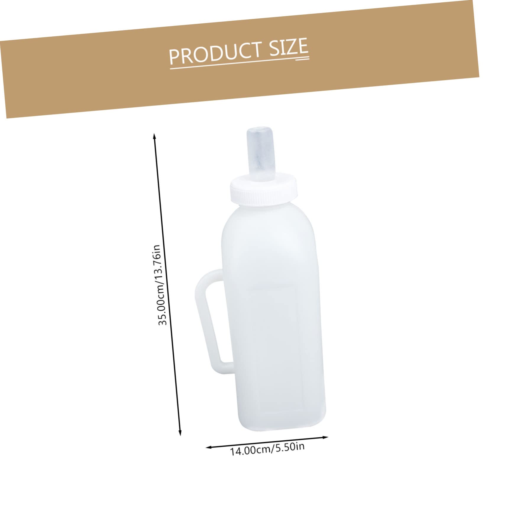 CORHAD 2Pcs Durable Nursing Milk Bottles for Calves Kittens and Puppies Lightweight Easy to Use with Scale Label Design for Precise Feeding Portable Pet Feeding