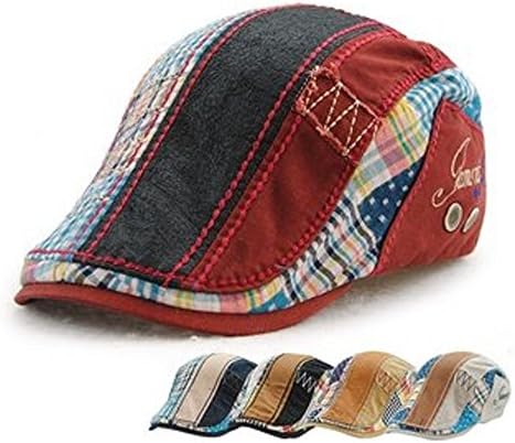 GTI Men Beret Hat Cotton Washed Buckle Adjustable Newsboy Cabbie Golf Cap