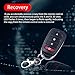 433MHZ Cloning Remote Control Keychain,Universal Garage Door Opener Remote Garage Electric Gate, Duplicates Original Remote Controls for Vehicle Central Locking Systems, Electronic Garage Doors (5Pcs)