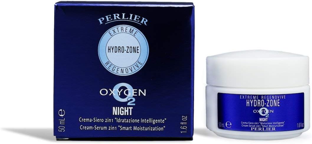 Perlier Hydro-Zone 2 in 1 Night Cream-Serum “Smart Moisturization”, 1.6 fl. oz.
