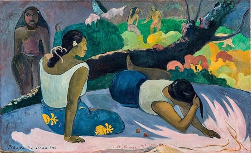 Toile Paul Gauguin Arearea grand format pour salon chaleureux