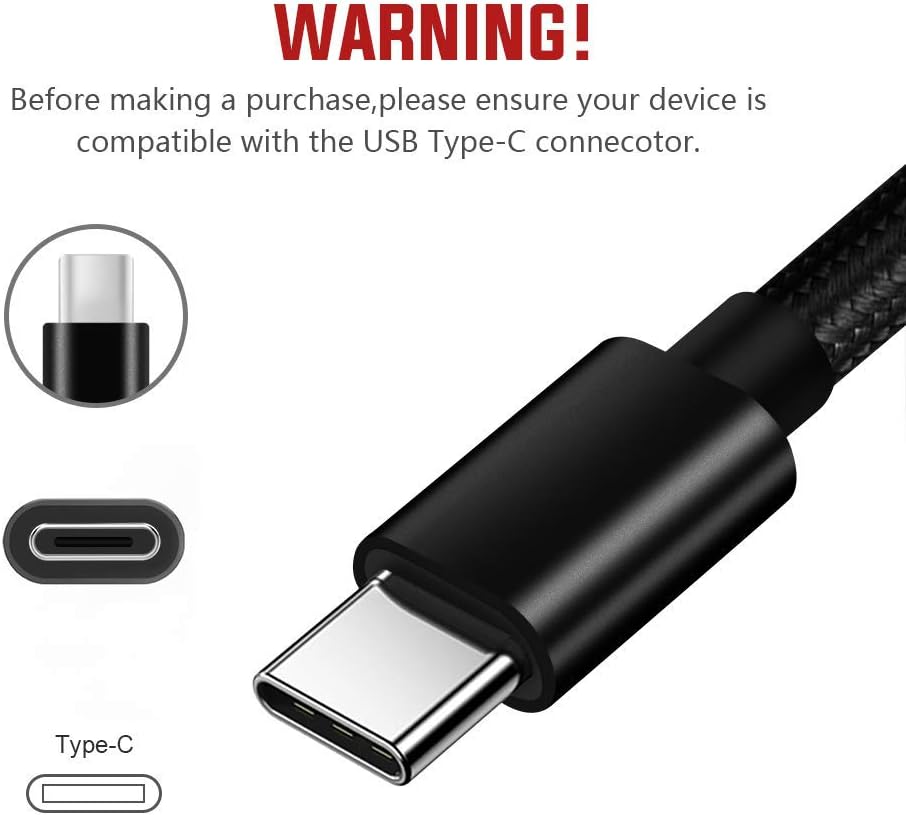 Onе-Dау Sаlе: Uр tо 70% оƒƒ USB Type C Charger Cable Power Cord for Moto Z3 Play/G Stylus/G Power 2021/G Play/G6/G6 Plus/Z2 Force Edition/Z2 Play/X4/Motorola One 5G Ace/Z4 /Z Droid/MotoZ3 Fast Charging Charge Phone Wire 3-3-6-FT