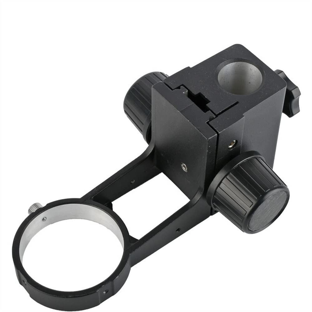 Microscope Black Stereo Microscope Focusing Bracket Column 32mm Lens Aperture 76mm Microscope Focusing Bracket