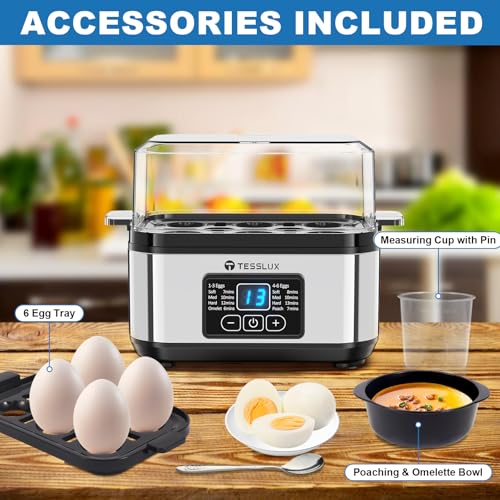 Tesslux 6-Egg Electric Egg Cooker - 19.99 w/ Code + 50% Off Code 5V0IFRXB - image 5