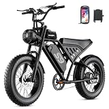 ASKGO S9 Electric Bike for Adults, 2500W Peak Electric Dirt Bike, 28MPH 65Miles E Bike with 48V 20AH Removable Battery, 16