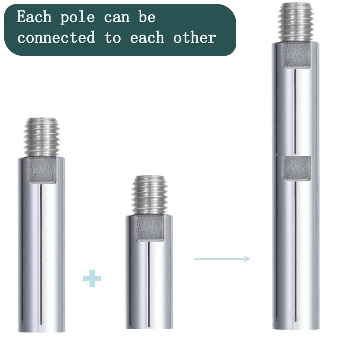 6 dadi per smerigliatrice angolare 5/8"-11 e albero di estensione per smerigliatrice angolare* 3 e chiave regolabile* 1 e chiave da 0,67 "* 1 per Makita Dewalt Milwaukee Metabo Bosch Ryobi Black