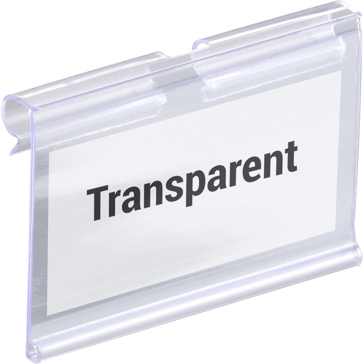 Diteje Lot De 20 Porte-étiquettes En Plastique Pour Panier De Prix, Porte- étiquettes Avec Fermeture à Clip Facile, Avec Insert En Papier, 10 X 4 Cm