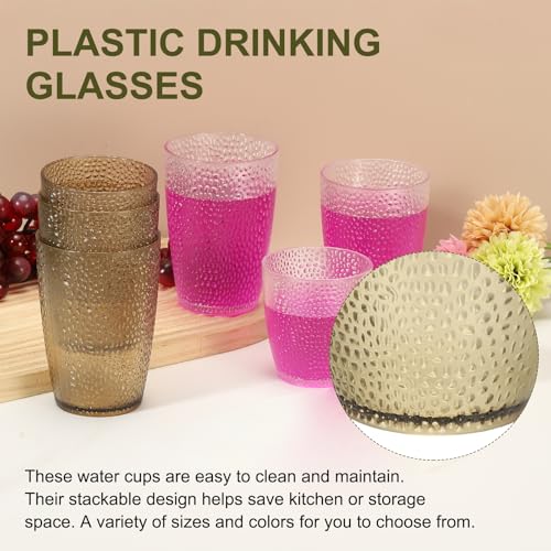 Verres réutilisables en plastique effet cristal pour bar et table - 6