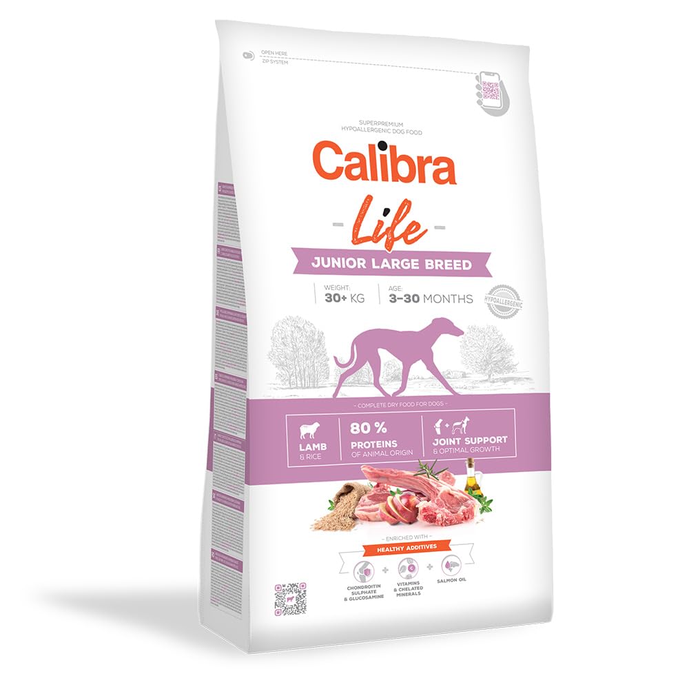 CALIBRA Dog Life Junior Large Breed Cordero 2.5kg